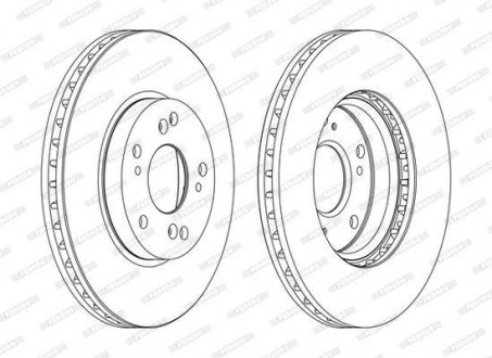 Диск гальмівний FERODO DDF1557C