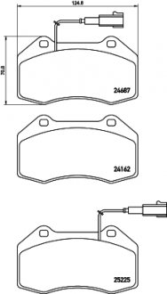 Klocki ham. AR.. BREMBO P23162 (фото 1)