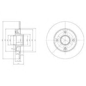 Тормозной диск Delphi BG9022RS (фото 1)