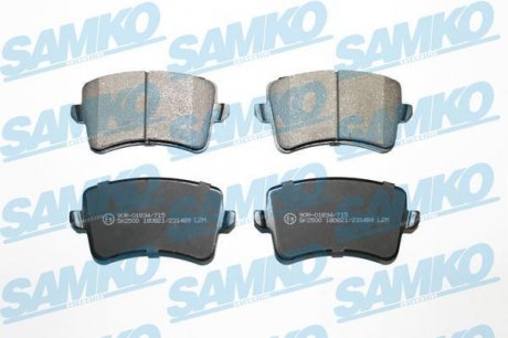 Колодки ЗАД торм SAMKO 5SP1489