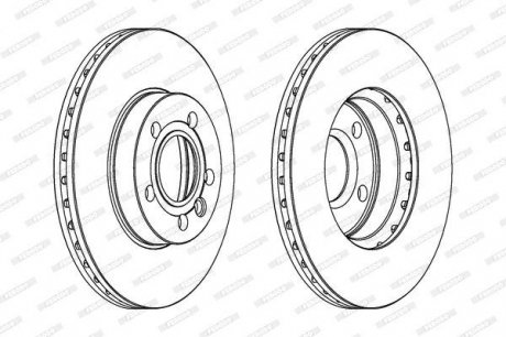 Гальмівний диск FERODO DDF846C