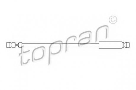 Тормозной шланг TOPRAN / HANS PRIES 108657 (фото 1)