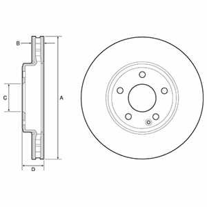 Тормозной диск Delphi BG4646C (фото 1)