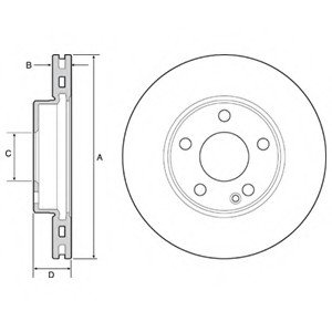 Гальмівний диск Delphi BG4554C