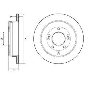 Тормозной диск Delphi BG4767C