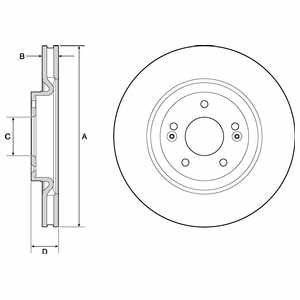 Тормозной диск Delphi BG4683C (фото 1)