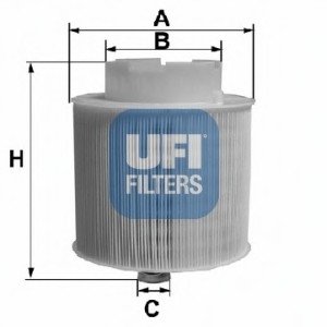 Повітряний фільтр UFI 2759800 (фото 1)