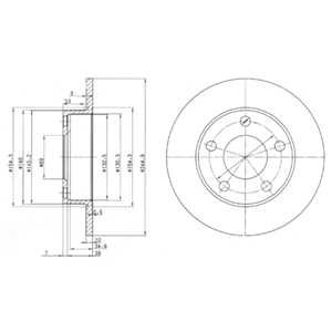 Гальмівний диск Delphi BG2520