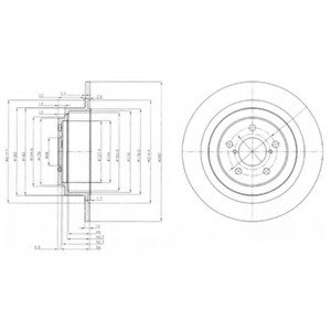 Гальмівний диск Delphi BG4154