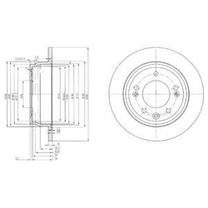 Тормозной диск Delphi BG4082 (фото 1)