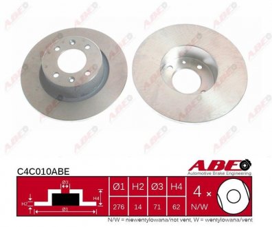 Гальмівний диск ABE C4C010ABE