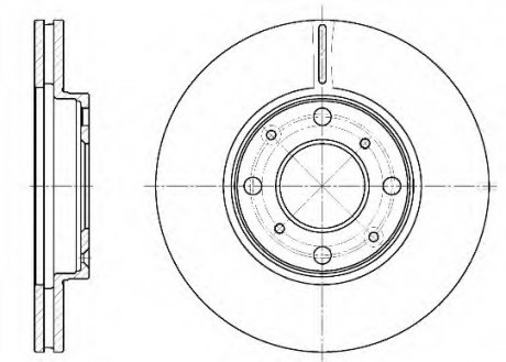 Тормозной диск REMSA 684410 (фото 1)