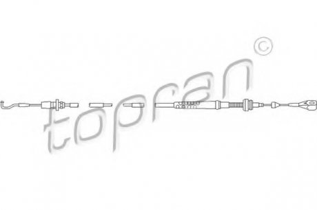 Тросик газу TOPRAN TOPRAN / HANS PRIES 109857