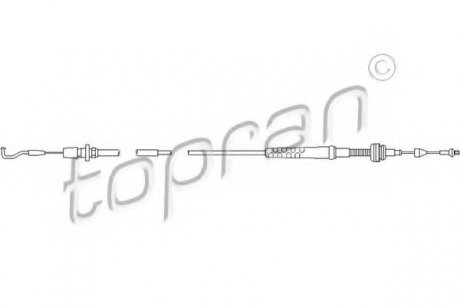 Тросик газу TOPRAN TOPRAN / HANS PRIES 102647