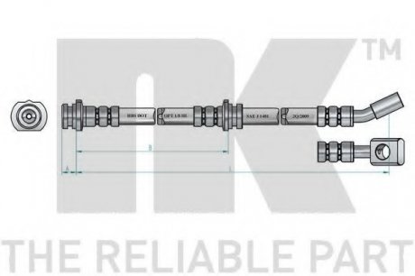 Гальмівний шланг NK 852265