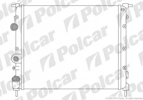 Радіатори охолодження POLCAR 600708A1 (фото 1)