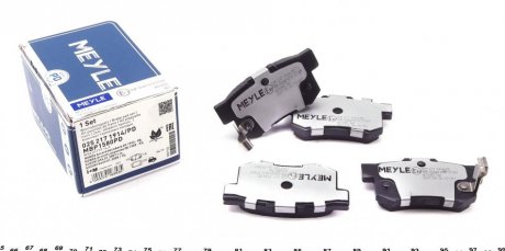 Комплект гальмівних колодок, дискове гальмо MEYLE 0252171914PD (фото 1)