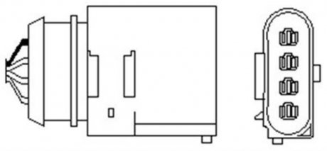 SONDA LAMBDA VW 4-PRZEWODOWA MAGNETI MARELLI OSM011