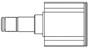 Шарнірний комплект, приводний вал GSP 617001 (фото 1)