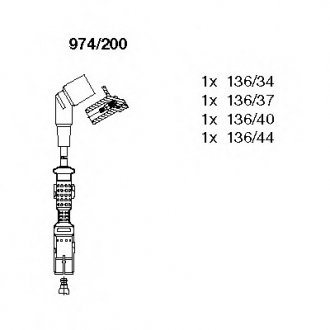 Комплект проводов зажигания BREMI 974200