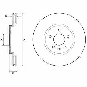 Тормозные диски Delphi BG4672C (фото 1)