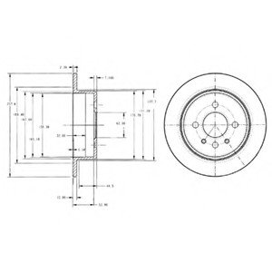 Тормозной диск Delphi BG2202 (фото 1)