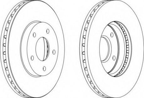 Гальмівний диск FERODO DDF1249C