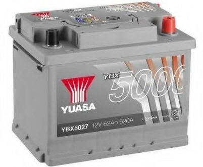 Стартерна акумуляторна батарея YUASA YBX5027 (фото 1)