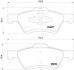 Комплект гальмівних колодок, дискове гальмо BREMBO P24159 (фото 1)