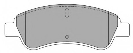 Комплект тормозных колодок, дисковый тормоз FREMAX FBP1212 (фото 1)