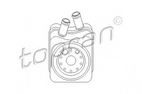 Масляний радіатор, моторне масло TOPRAN TOPRAN / HANS PRIES 109778