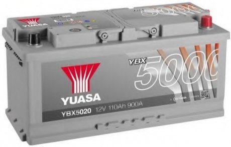 Стартерна акумуляторна батарея YUASA YBX5020 (фото 1)