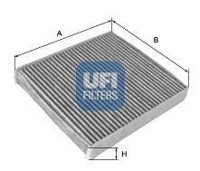 Фильтр, воздух во внутренном пространстве UFI 54.165.00