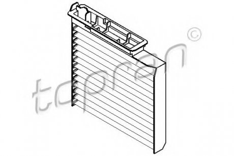Фільтр, повітря у внутрішньому просторі TOPRAN TOPRAN / HANS PRIES 700462