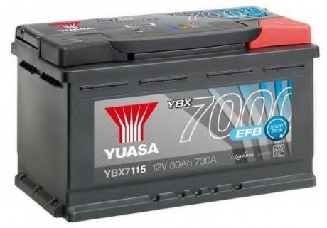 Стартерна акумуляторна батарея YUASA YBX7115 (фото 1)