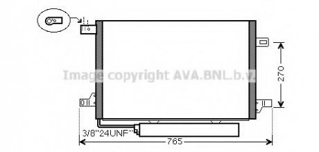 Радиатор кондиционера MERCEDES A-CLASS W169/B-CLASS W245 (AVA) AVA COOLING MSA5382D (фото 1)