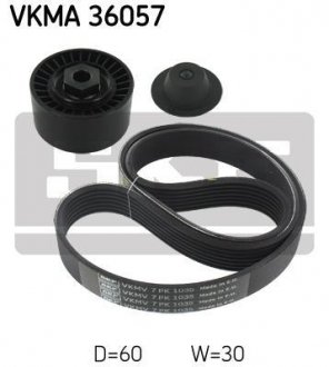 Полікліновий ремінний комплект SKF VKMA36057 (фото 1)