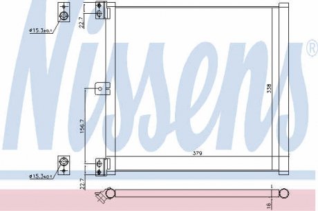 Конденсатор, кондиционер NISSENS 940703