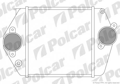 Радиаторы воздуха (Интеркулеры) POLCAR 4519J8A1