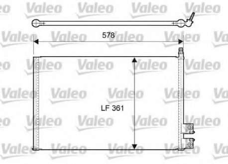 Конденсатор, кондиціонер Valeo 814083