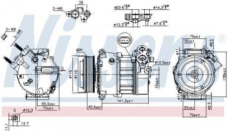 Компрессор кондиционера NISSENS 890617