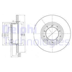 TARCZA HAM./TYг/ LANDROVER DEFENDER 110,130 93- Delphi BG3982C