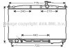 Радіатор охолодження HYUNDAI Santa Fe II (CM) (AVA) AVA COOLING HY2174 (фото 1)