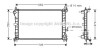 Радиатор охлождения FORD FOCUS I (CAK) (98-) (AVA) AVA COOLING FD2379 (фото 1)