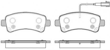 Комплект тормозных колодок, дисковый тормоз ROADHOUSE 2158802 (фото 1)