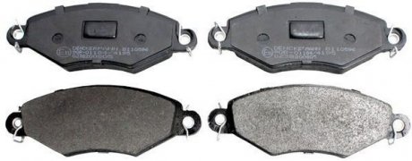 Комплект тормозных колодок, дисковый тормоз DENCKERMANN B110596 (фото 1)