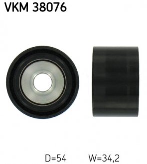Паразитний / провідний ролик, полікліновий ремінь SKF VKM 38076 (фото 1)