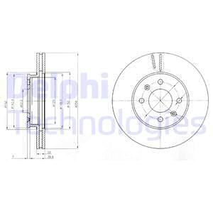 Tarcza ham. HYUNDAI/KIA ACCENT, I20/RIO Delphi BG4096C (фото 1)