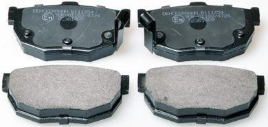 Комплект тормозных колодок, дисковый тормоз DENCKERMANN B111254 (фото 1)