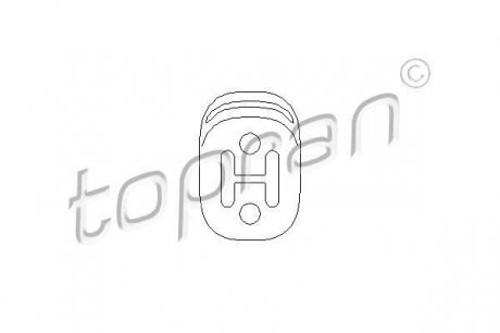Кронштейн (глушник) Topran TOPRAN / HANS PRIES 109063